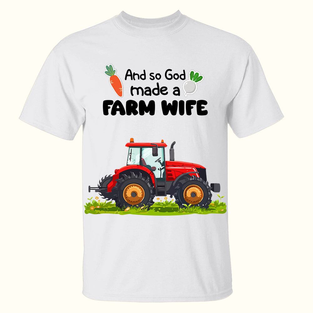 Personalized Gifts For Farmer Couples Shirt Couple With Tractor 05XQLU110125HG-Homacus