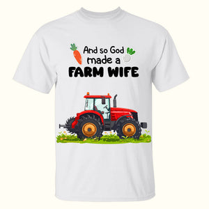 Personalized Gifts For Farmer Couples Shirt Couple With Tractor 05XQLU110125HG-Homacus