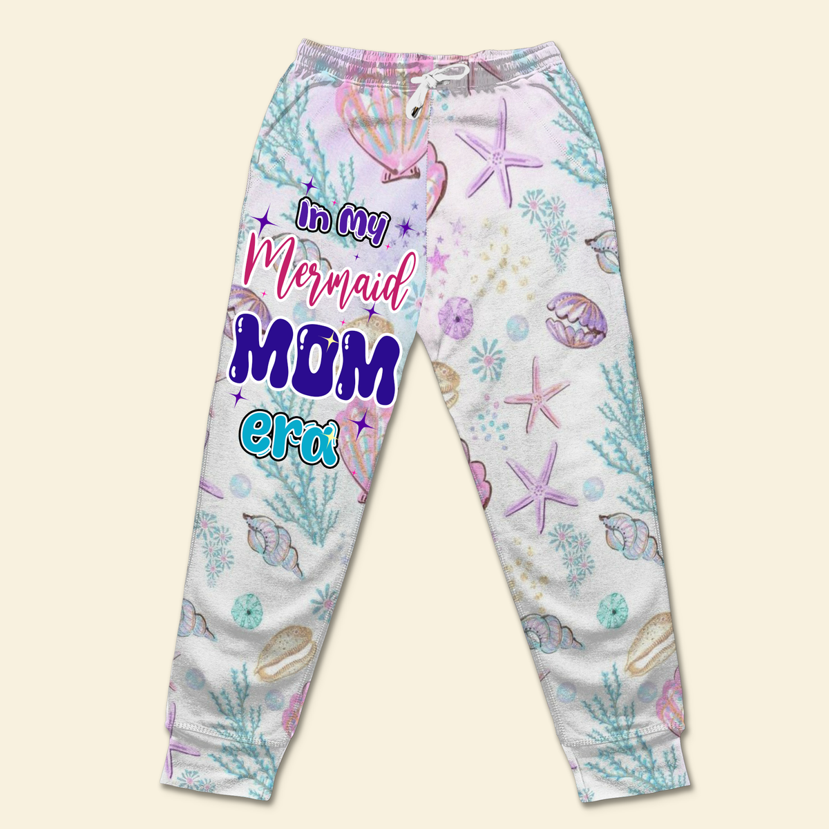 Personalized Gifts For Moms Sweatpants Mermaid Alphabet Letter 03XQLU130225-Homacus