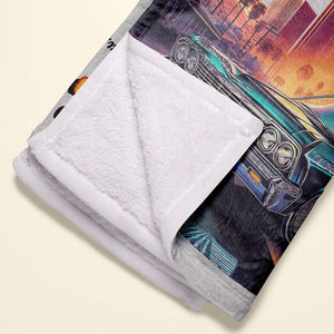 Personalized Gifts For Couple Blanket, Lowrider Car Lover 04QHLU030125HG-Homacus