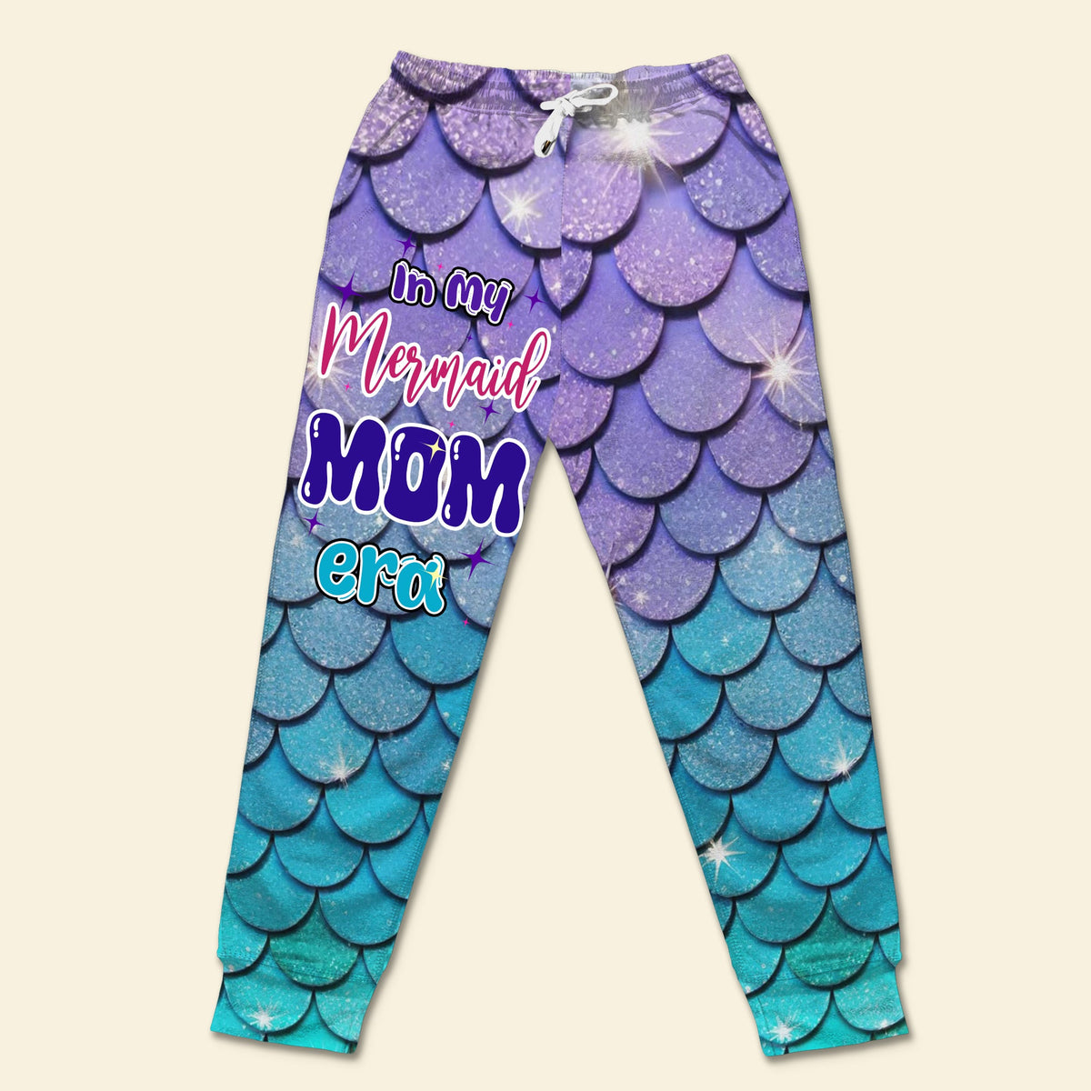 Personalized Gifts For Moms Sweatpants Mermaid Alphabet Letter 03XQLU130225-Homacus