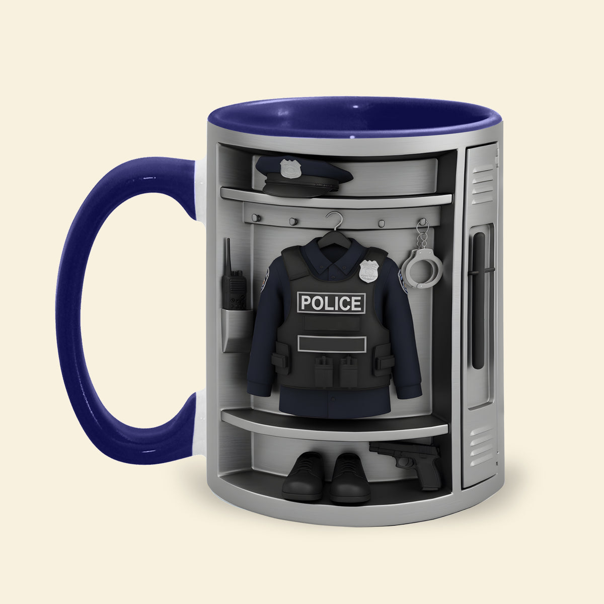 Police Coffee Accent Mug - Personalized Gifts For Police Officers 06kilu221225-Homacus