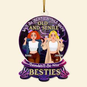 Personalized Gifts For Besties Acrylic Ornament, Christmas Crystal Ball 01TGLU081124PA-Homacus