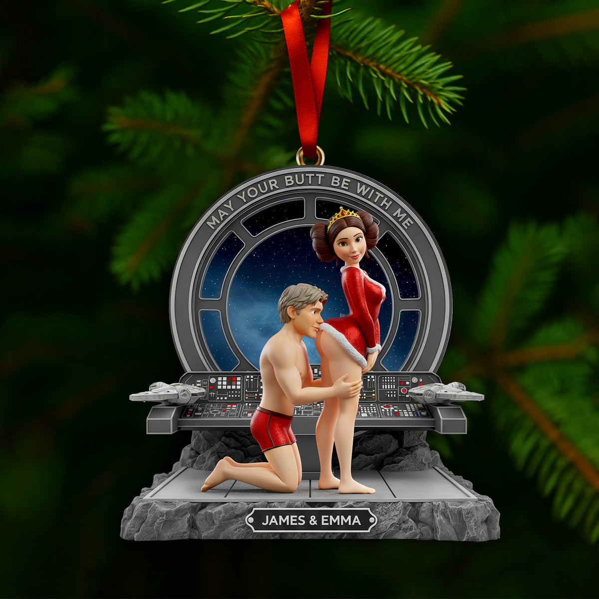 Naughty Couple Ornament - Personalized Gifts For Couple 05ohlu041125-Homacus