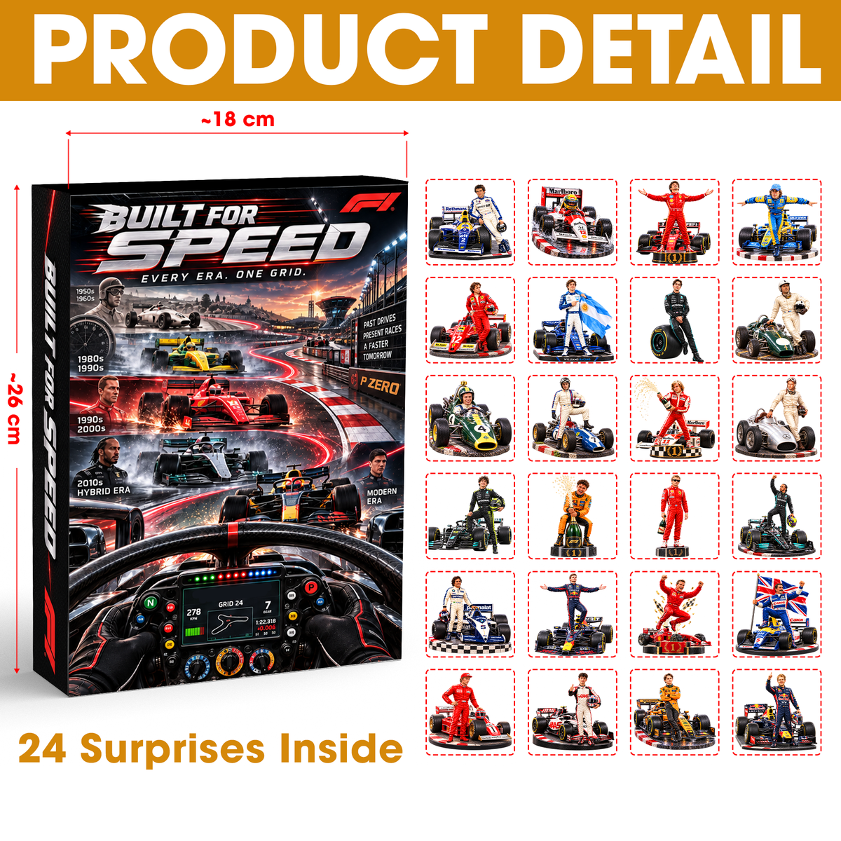 Racing Legend Christmas Advent Calendar Blind Box - Personalized Christmas Gifts 05haqn281026-Homacus