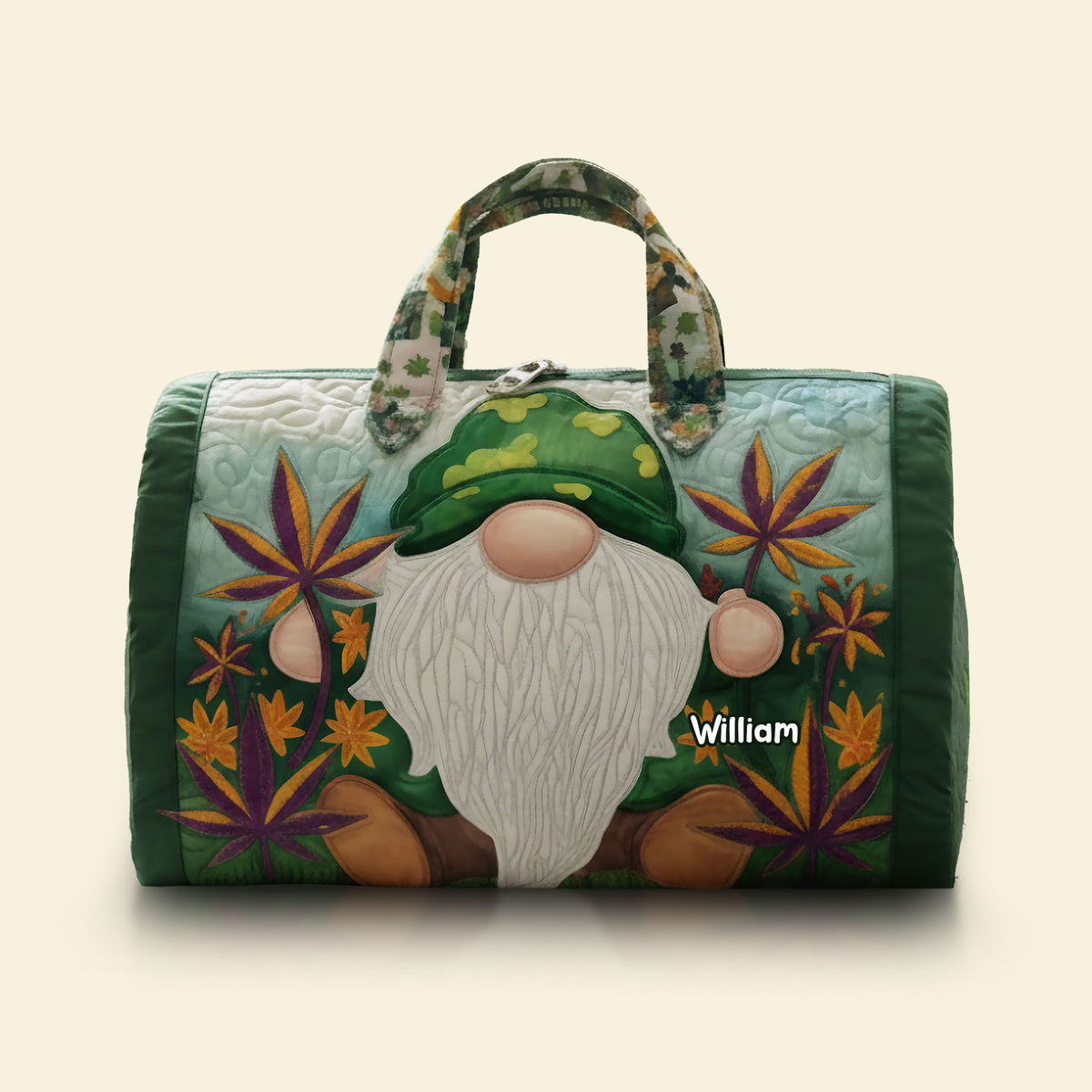 Chill Gnome Quilted Duffle Bag Personalized Gifts For Gnome Lovers 01TOTI220925-Homacus