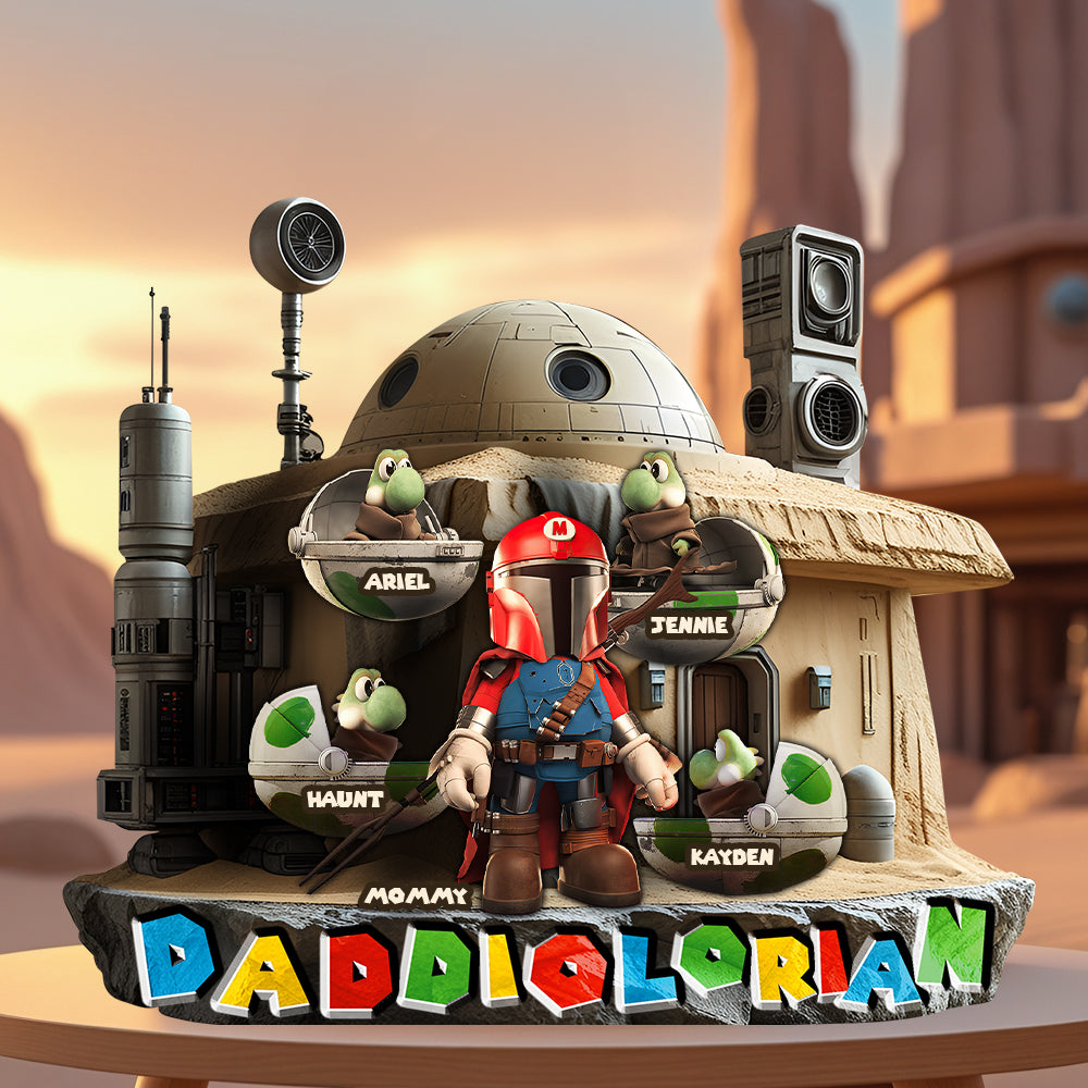 Personalized Gifts For Dad Plaque, Super Galaxy 032qhlu090425-Homacus