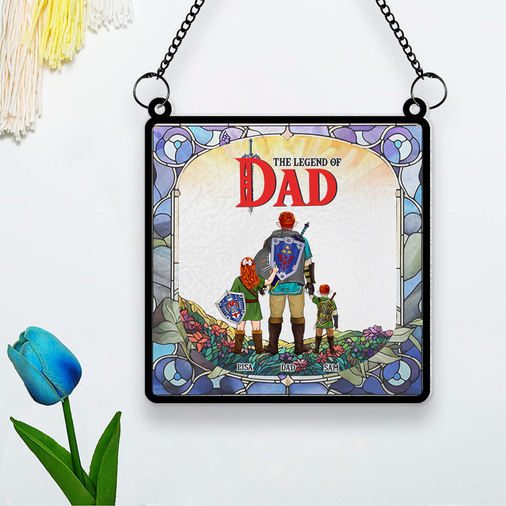 Personalized Gifts For Dad Suncatcher Ornament 011KAMH250424HG-Homacus