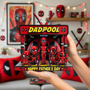 Father’s Day Hero Squad Acrylic Plaque Personalized Gifts For Dad 032OHDH140426-Homacus