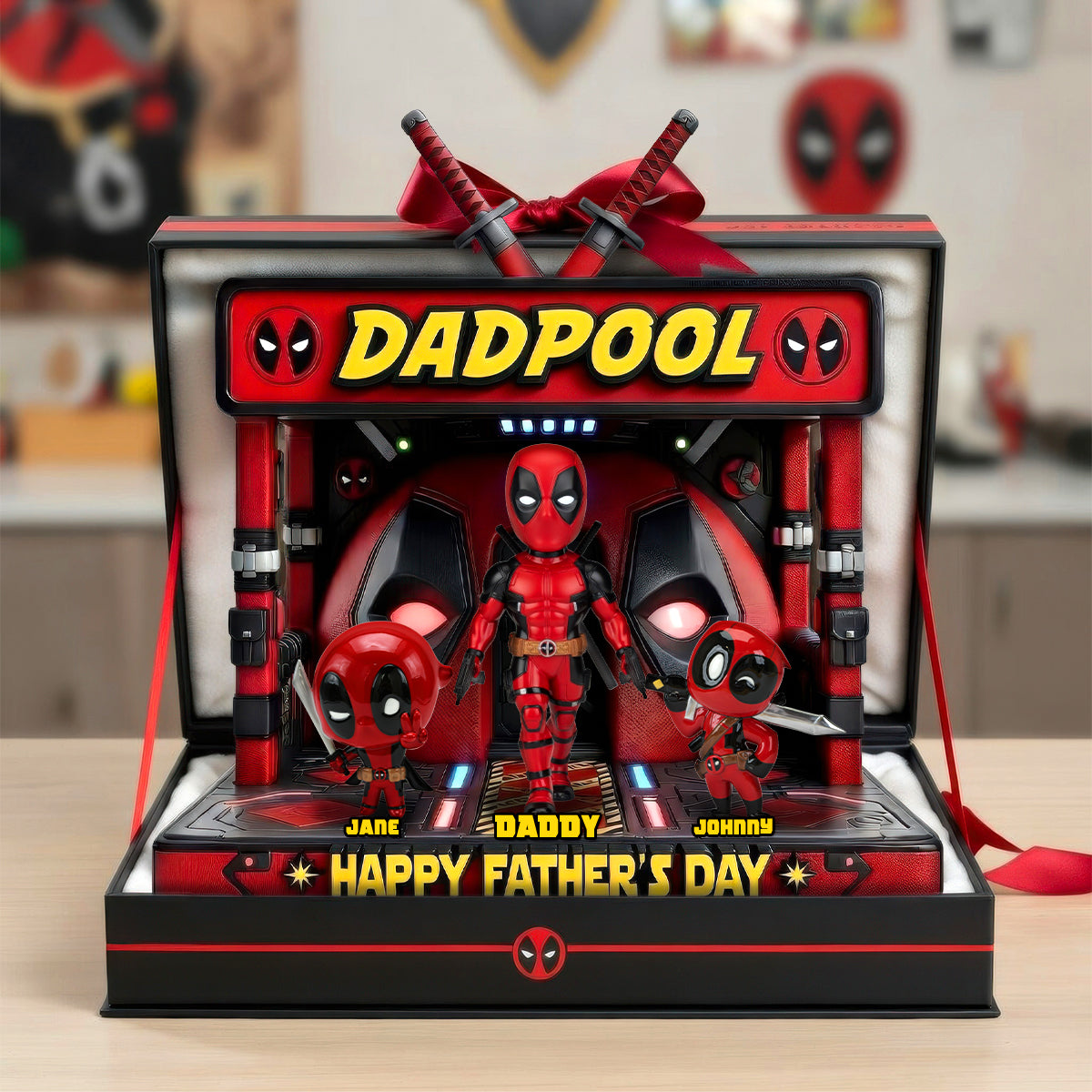 Father’s Day Hero Squad Acrylic Plaque Personalized Gifts For Dad 032OHDH140426-Homacus