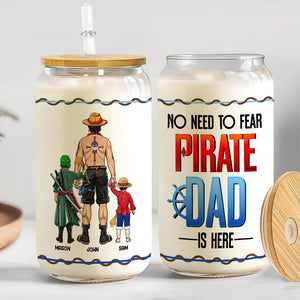 Personalized Gifts For Mom Glass Can No Need To Fear Pirate Mom Is Here 01HUMH250324PA-Homacus