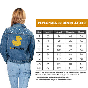 (ZIMO) Women Denim Jacket - Personalized Gifts For here Denim Jacket Quote/Design Mã TM-Homacus