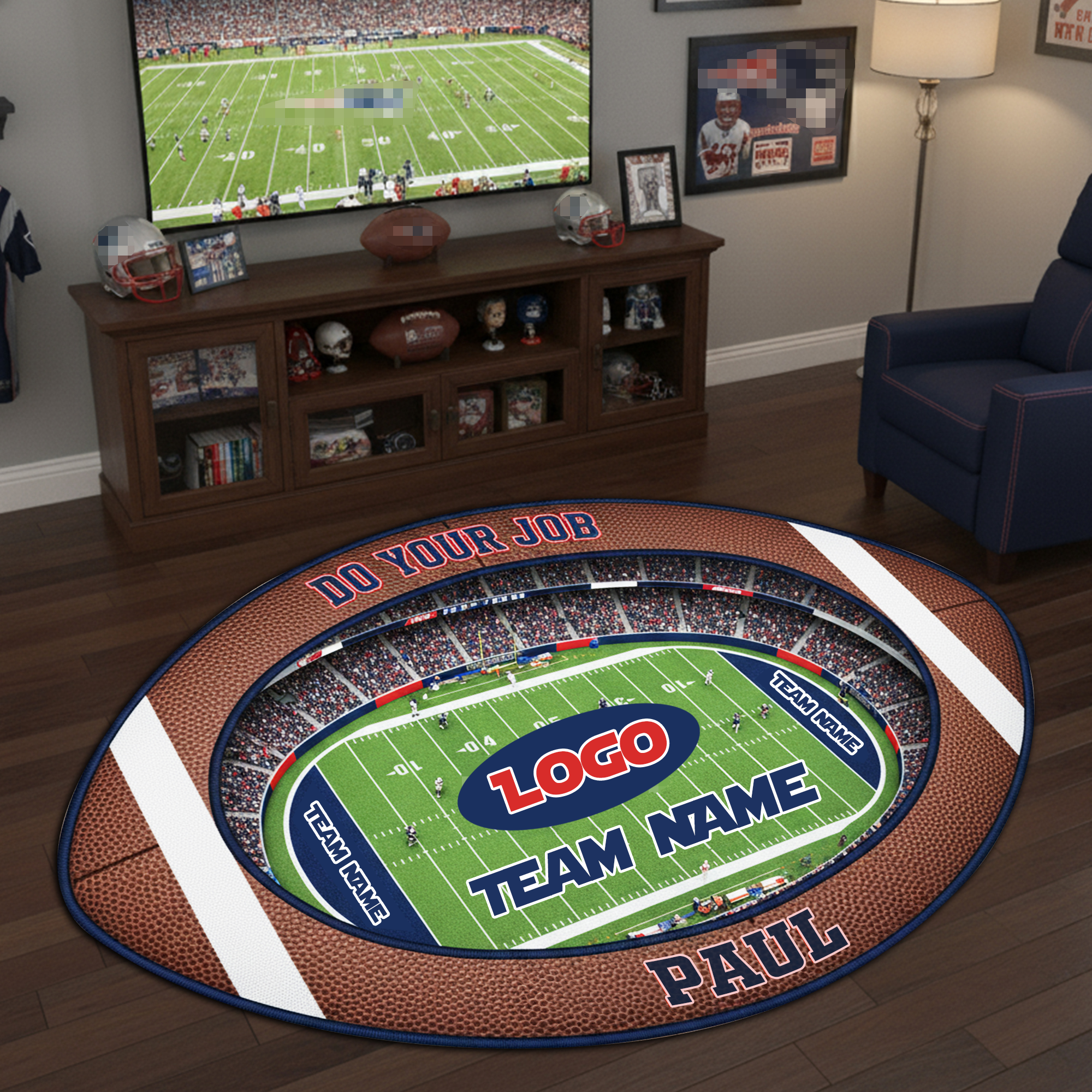 Game Day Stadium - American Football Doormat - Personalized Doormat-Homacus
