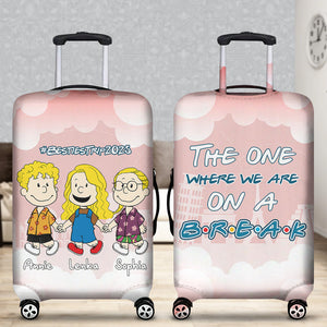 Personalized Gifts For Friends Luggage Cover, Besties Upcoming Trip 03QHLU241224HH-Homacus