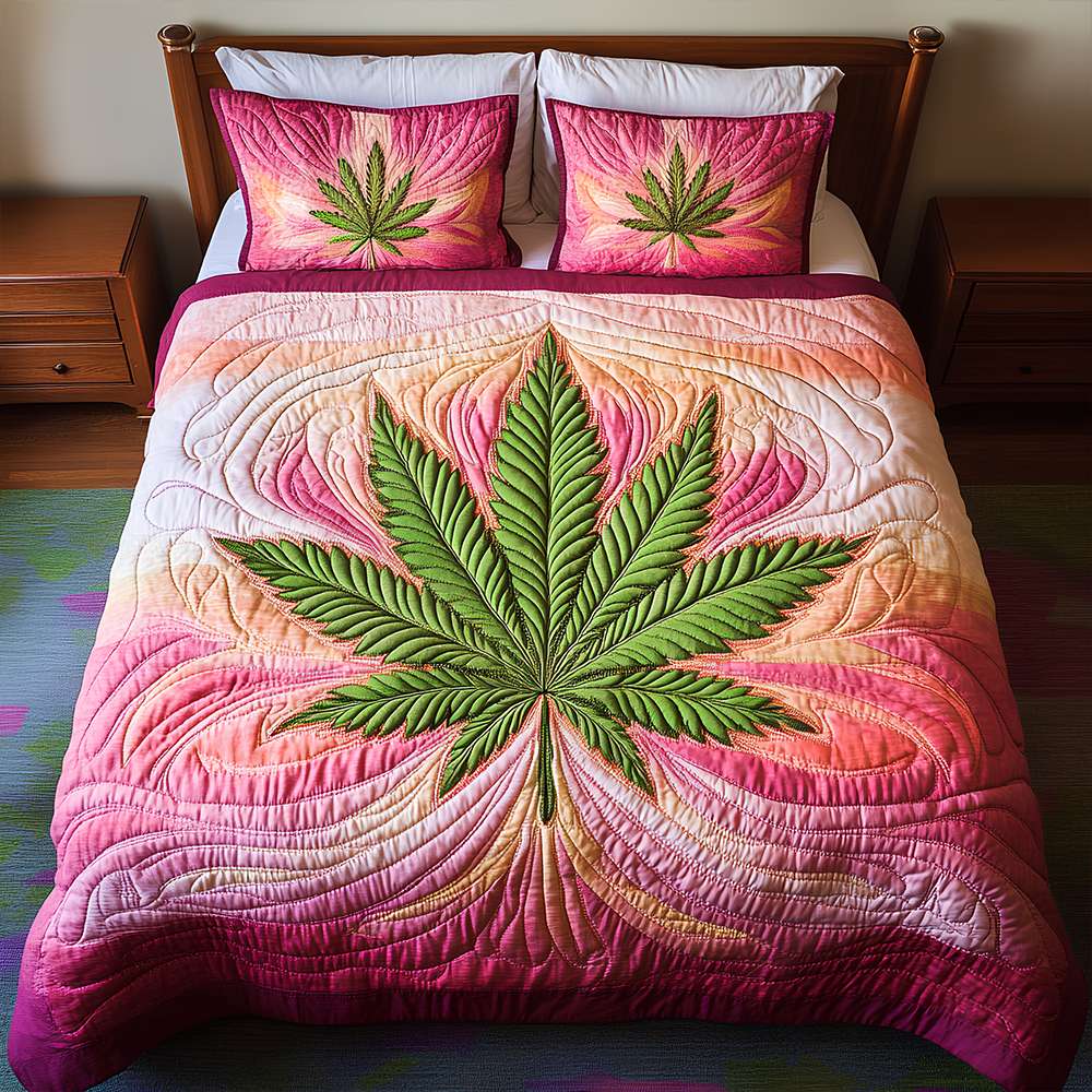 Herbal Vibes Quilt Bedding Set - Gift For Weed Lovers 05TGLU090625-Homacus