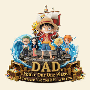 Sea Captain Dad And Kids Acrylic Plaque - Personalized Gifts For Father's Day Plaque 042HUMG250326-Homacus