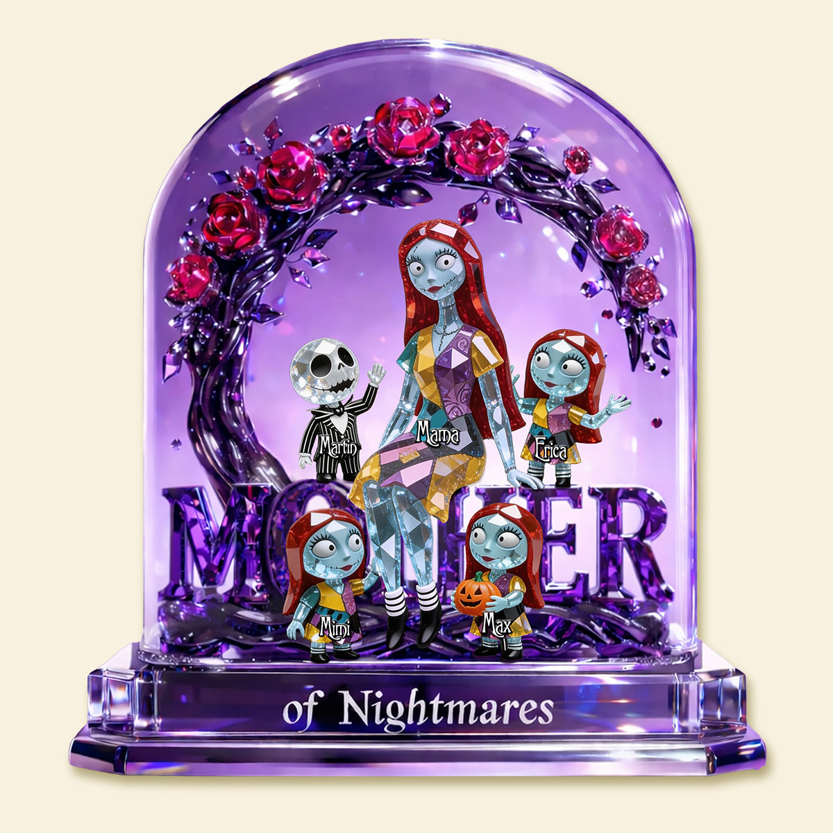 Horror Mom With Little Nightmares Plaque Personalized Mother's Day Gifts 03tomg050326-Homacus