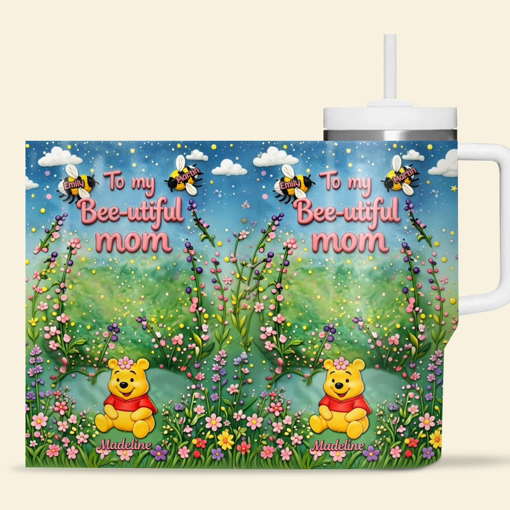Bee-utiful Mom 40oz Tumbler - Personalized Gifts For Mother 02tymg040326-Homacus