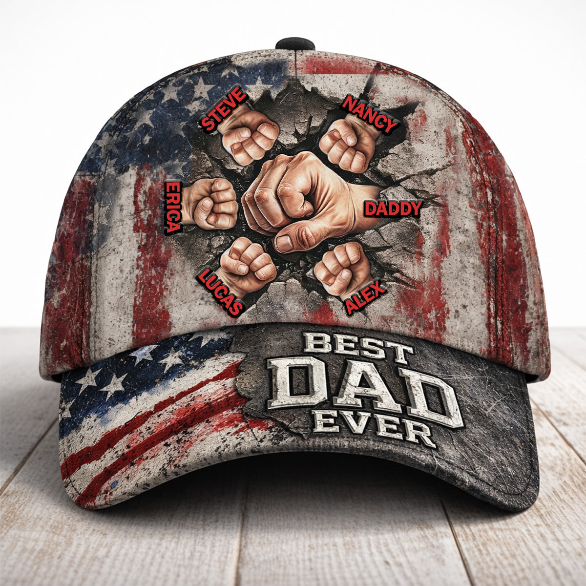 The Strongest Bonding With Dad Cap - Personalized Gift For Dad 03TOMG250326-Homacus