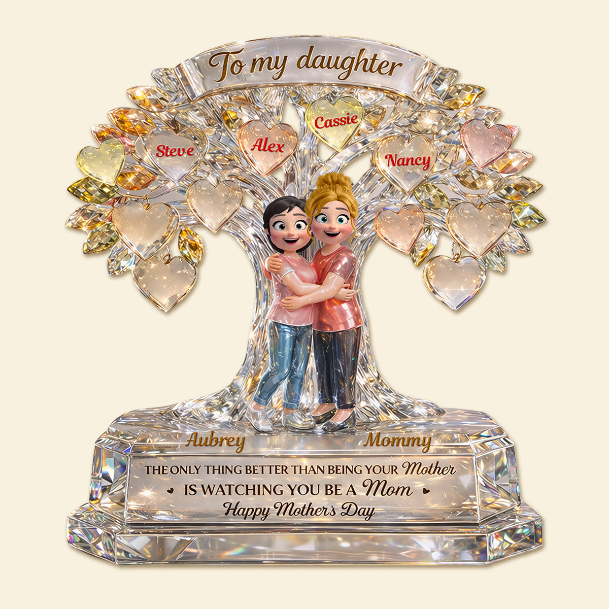To My Daughter Acrylic Plaque - Personalized Mother's Day Gifts 01tomg120326-Homacus