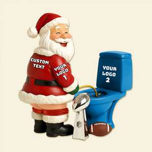 Funny Santa Sport Acrylic Plaque - Personalized Gifts For Sport Lover Plaque 05HUMG131025-Homacus