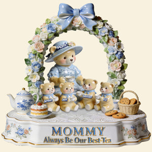 Bear Mom Toile de Jouy Acrylic Plaque - Personalized Gifts For Mother's Day Plaque 02PGMG180326-Homacus