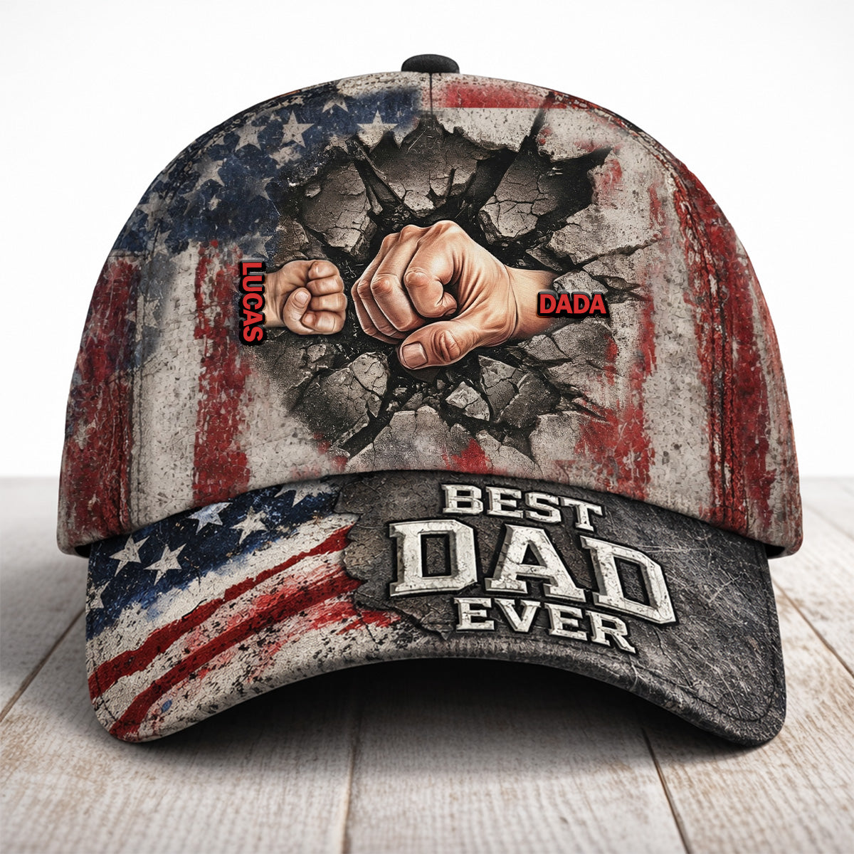 The Strongest Bonding With Dad Cap - Personalized Gift For Dad 03TOMG250326-Homacus