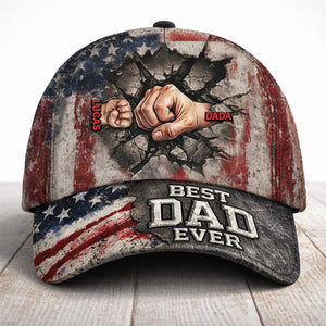 The Strongest Bonding With Dad Cap - Personalized Gift For Dad 03TOMG250326-Homacus
