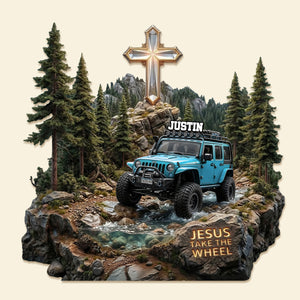 Jesus Take the Wheel Acrylic Plaque - Personalized Gifts For Off-road Lovers 04pamg160326-Homacus
