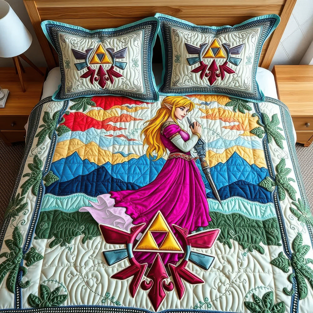 Gifts For Action-adventure Game Lover Quilt Bed Set, Princess Of The Kingdom 04QHLU240125-Homacus