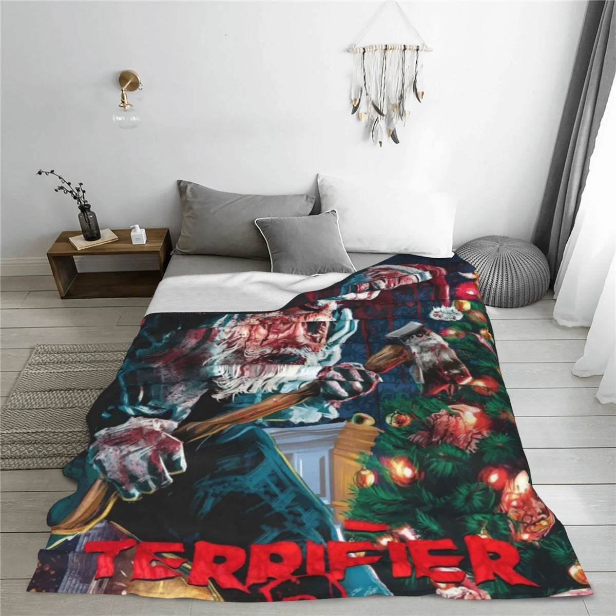 Killer Claus Holiday Blanket - Spooky Christmas In July Gift 49laxx180725-Homacus