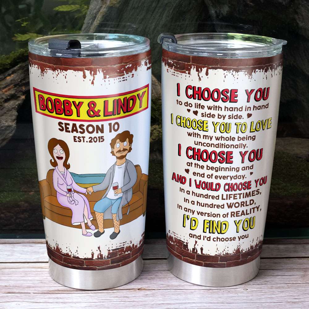 Personalized Gift For Couples 20oz Tumbler I Choose You 03OHTI280225PA-Homacus