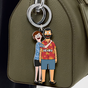 Personalized Gifts For Couple Keychain-Homacus