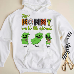 Personalized Halloween Gifts For Mom Shirt, Mom's Little Nightmare 01kadc130824-Homacus