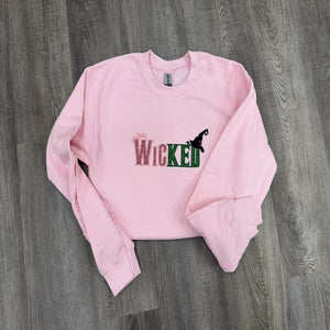 Glitter Embroidered Sweatshirt - Gift for Wick 237acxx260824-Homacus