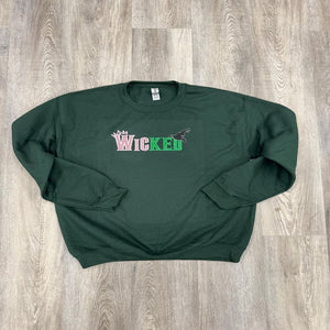 Glitter Embroidered Sweatshirt - Gift for Wick 237acxx260824-Homacus