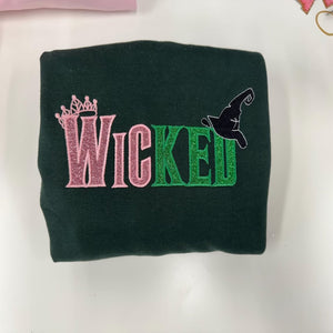 Glitter Embroidered Sweatshirt - Gift for Wick 237acxx260824-Homacus