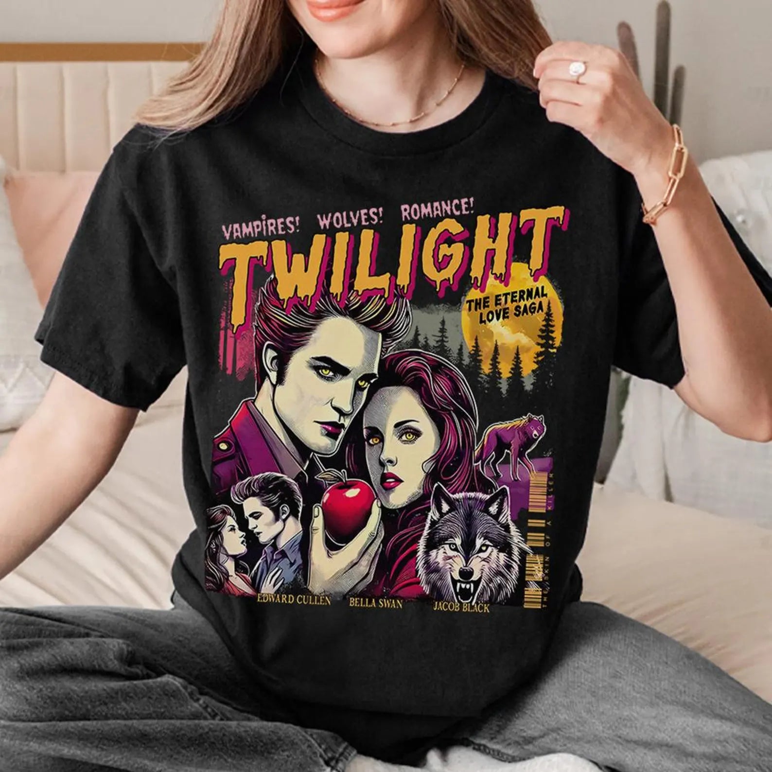 Vampire Romance Couple Shirt - Gift For Couple 95lax180725-Homacus