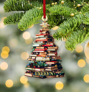 Personalized Gifts For Book Lovers Christmas Ornament 10ACXX240924-Homacus