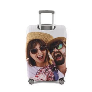 Custom Photo Luggage Cover Funny Face Gift For Upcoming Trips-Homacus