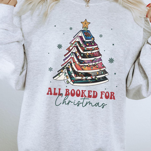 Gift For Christmas Shirt Bookish Christmas Tree Sweatshirt 05ACXX081024-Homacus