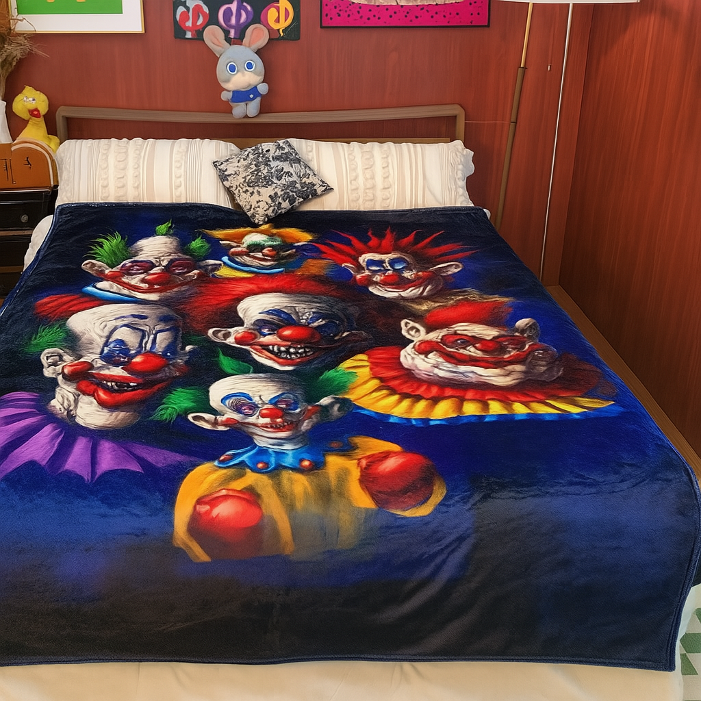Clown In The Shadows Blanket - Gifts For Horror Fans 51laxx180725-Homacus