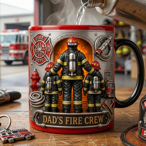 Firefighter Dad Magic Mug - Personalized Gifts For Dads 04tyta050526-Homacus