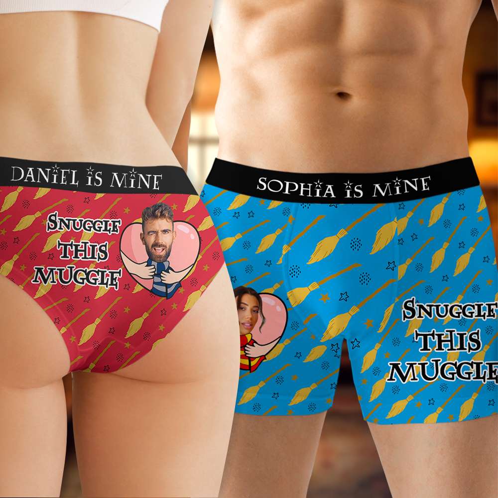 Personalized Gifts For Couple Men's Boxers and Women's Brief 04HUDT110124-Homacus