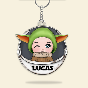 Personalized Gifts For Kid Keychain 011QHHU141224HA-Homacus