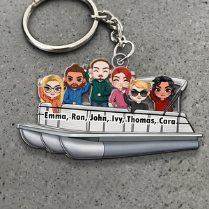 Personalized Gifts For Pontoon Friends Keychain 05QHHU171224HH-Homacus