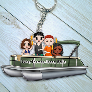 Personalized Gifts For Pontoon Friends Keychain 05QHHU171224HH-Homacus