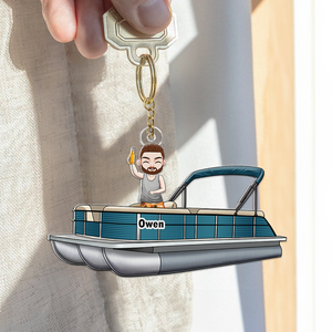 Personalized Gifts For Pontoon Friends Keychain 05QHHU171224HH-Homacus