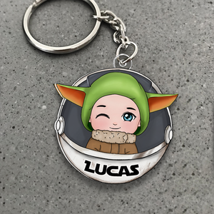 Personalized Gifts For Kid Keychain 011QHHU141224HA-Homacus