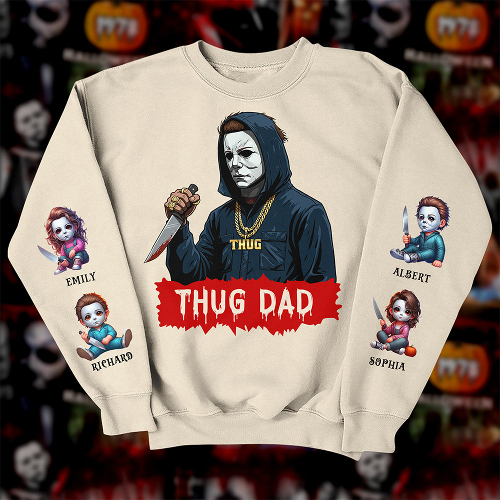 White-masked Dad 3D Shirt - Personalized Gifts For Father 027QHQN140525-Homacus